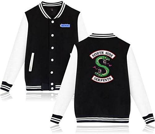 EnjoyYourLife Riverdale Baseball Jacket Jughead Jones Southside Serpents Gang Film Unisex Hoodies Sweatshirt Long Sleeve Printed Pullover Sweaters Outerwear Jackets