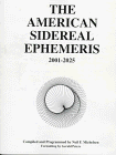 The American Sidereal Ephemeris 2001-2025