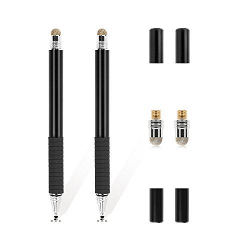 Active Eingabestift, FusionTech® Slim Lang 2 in 1 kapazitiver Eingabestift Touch Pen [Präzisions Stylus], Universal Präzise Touch Bildschirm Sensitive Stylus Stifte mit feiner Faser Tipps, für alle Smartphones, Samsung Tablets, Kindle Fire, Apple iPad, Android Gerät, Google Nexus, Samsung Galaxy, HTC [2-Pack] - 3