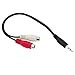 Price comparison product image Cablematic - Audio Adapter 3.5mm Stereo Jack M to 25 cm H 2RCA