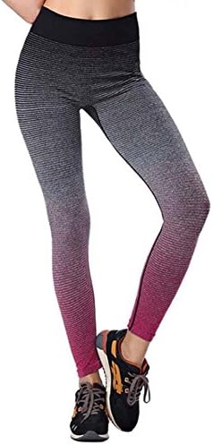 June Julien Women Very Comfortable Pantyhose Sports Running Workout Good Elasticity yuga Legging Pants (Large, Hot Pink)
