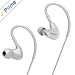 Produktbild LanAu Sport Laufen Kopfhörer,Verkabelt im Ohr-Kopfhörer mit Mic,Stereo Kopfhörer Geräuschunterdrückung Schweißbeweis Für iPhone Samsung Sony Mp3 Spieler-Weiß