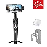 MOZA Mini S Stabilisateur Pliable pour Smartphone/Stabilisateur à Cardan 3 Axes pour Caméra Intelligente pour l'enregistrement en Mouvement