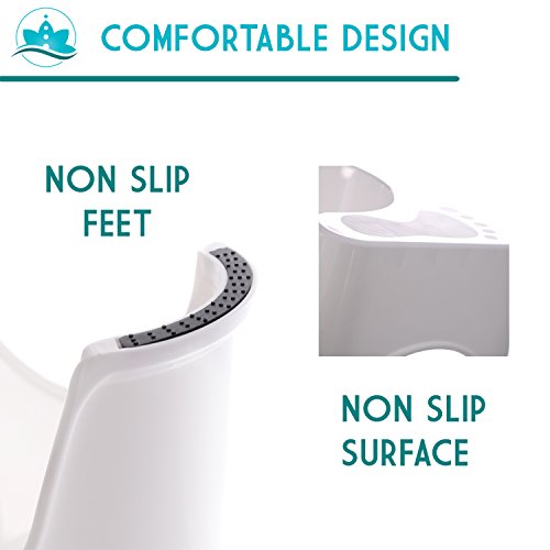 Toilettenhocker Twinzen Potty, für eine bessere Körperhaltung auf der Toilette und effektive Bekämpfung von Verstopfung und verschiedenen Problemen auf der Toilette, empfohlen von Ärzten - 6