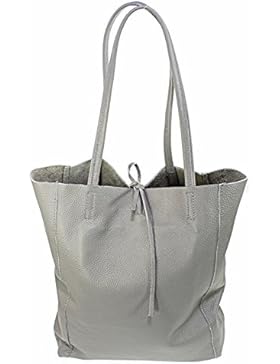 Ital Echt Leder Ledertasche Damentasche Handtasche Shopper Schultertasche