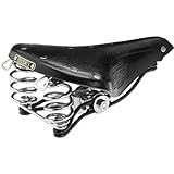 trekkingrad rennrad reifen Gewicht 1050g Brooks B66 Herren Fahrrad Kern Leder Sattel Heavy Duty, B66, Farbe schwarz