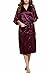 Produktbild Dolamen Damen Morgenmantel Kimono, Luxuriös glatte Satin Nachtwäsche Bademantel Robe Kimono Negligee Seidenrobe locker Schlafanzug, Langer Stil (XXX-Large, Lila)