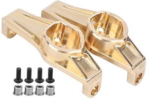 VGEBY Brass Front Hub Carrier, 1 Pair Front Hub Carrier Heavy Duty Brass RC Accessory for Traxxas trx4 1/10 RC Counterweights Model Toy