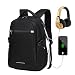 Produktbild Neuleben 15,6 Zoll Laptop Rucksack mit USB Port Reflektor Wasserfest Business Rucksäcke Notebookrucksack Schulrucksack Frauen Männer für Arbeit Schule Reise (Schwarz)