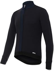 Maillot De Ciclismo De Manga Larga Santini 2017 Origine Winter Azul (Xxl , Negro)