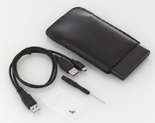 deleyCON USB-Gehäuse, extern – USB 2.0 – Schwarz 2,5 zoll - 6