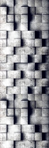 Preisvergleich Produktbild decowatt 614070 Heizkörper Beton 3D 60 x 180 cm 1100 W