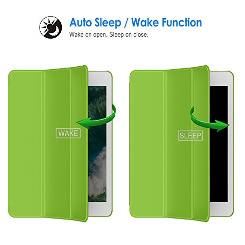 JETech® GOLD Slim Fit iPad mini 1/2/3 Hülle Schutzhülle Etui Tasche mit Ständer Funktion und Eingebautem Magnet für Einschlaf/Aufwach für Apple iPad mini, iPad mini 2 mit Retina Display und iPad mini 3 Smart Case Cover (Grün) - 4