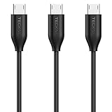 TeckNet 3 Premium 3.28ft / 1M Micro USB Cable Pack High Speed USB 2.0 A Male to Micro B Sync and Charge Cables for Android, Samsung, HTC, Motorola, Nokia and More (Black) (Electronics)