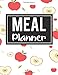 Produktbild Meal Planner: 52 Week Food Planner / Diary / Log / Meal Prep Journal with Grocery List Pad and Apples Background (8.5 x 11 Inches - 53 Pages)