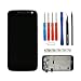 Produktbild swark LCD Display Touchscreen Glas Rahmen Rahmenschwarz Für Motorola Moto G4 Play XT1607 XT1609 (Schwarz) + Werkzeuge