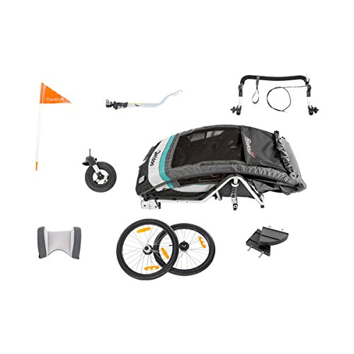 QERIDOO Kinderfahrradanhänger Sportrex1 Transportwagen Handwagen - 5