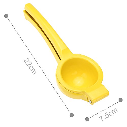 Zitronenpresse, Smacho Prämie Qualitäts Limettenpresse Orangenpresse Zitruspresse Handpresse (Gelb) - 3