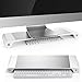 Produktbild J&T Laptopständer Laptop Monitor Ständer Multifunktions Aluminium Schreibtisch Organizer mit 4 USB-Ports für Apple iMac/PC/TV/MacBook/Laptop,Abmessung:55 x 16.8 x 5 cm Silber