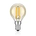 Produktbild ledscom.de E14 LED Lampe Filament G45 Vintage gold 4W =34W 380lm extra-warm-weiß für innen und außen