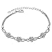 Produktbild youkara Blumen Form Engel Design Fashion Armbänder Kristall Diamant Armband Frauen Armband Charm Armband Schmuck Kette