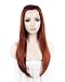 Produktbild IMSTYLE Side Part Long Straight Reddish Auburn Heat Resistant Synthetic Front Lace Wig