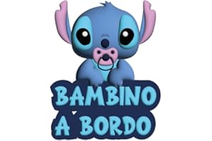 FFRAME Adesivo per Auto, Creatura Blu a Bordo, Facile da Attaccare in Vinile