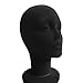 Gemini_mall® Female Foam Mannequin Head Model Hat Wig Sunglasses Jewelry Holder Display Stand (Black)