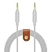 Produktbild Geekria QuickFit Kabel für Skullcandy Hesh 3, Hesh2, Hesh, Crusher, Grind Wireless, Kopfhörer-Ersatzkabel / 3,5 mm Stecker auf Stecker, Stereo-Audiokabel/Kopfhörer-Audiokabel (grau), 152 cm