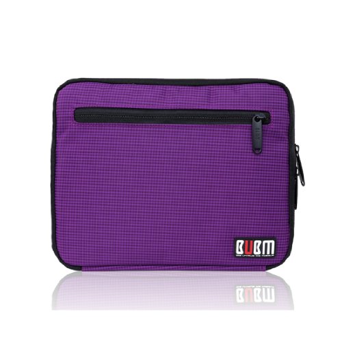 BUBM Tragbare Faltbare Universale Tragetasche für Elektronisches Digitales Zubehör Reiseorganisator für Ipad und Kabel (Lila) - 2