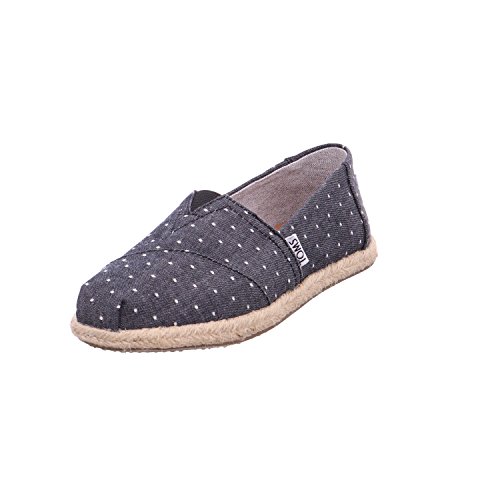 Preisvergleich Produktbild TOMS Womens Classics Black Dot Chambray Rope Sole 40
