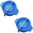 DiBha Plastic Gujiya Maker Mould/Mold/ Sancha for Festivals (Set of 2, Blue)