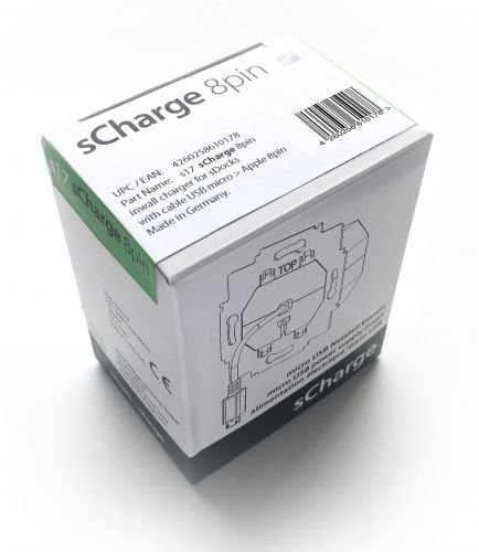 smart things solutions S17 Unterputz-Netzteil Speziell für sDock fix inklusive Micro USB auf Lightning Adapter silber