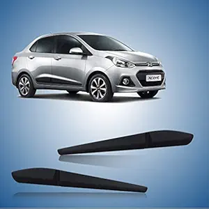 AUTOXYGEN Side Door Beading Black Door Protector for Xcent (Set Of 4 Pcs.)