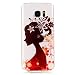 Produktbild Etui Samsung Galaxy S7 Edge, E-Lush de Protection TPU Silicone Clair Transparente Ultra Mince Souple Douce Premium Durable Protecteur une Adhérence exacte Sans Encombrement Douce Coque pour Samsung Galaxy S7 Edge (5.5 Pouces) [Anti-rayures] [absorbant les chocs] [Anti-empreintes digitales]-Fleur Fille