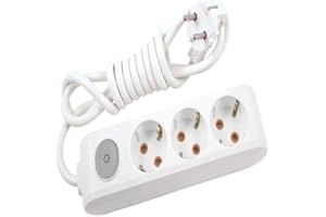 Viko Multi-Let 3lü Anahtar-Topraklı Kablolu Çocuk Korumalı 3m Priz