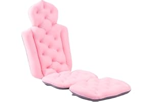 AUNAEYW Full Body Bath Pillow for Bathtub, Bath Pillows for Tub with Non-Slip Suction Cups, Full Body Mat 3D Air Mesh & Quick Drying Ergonomic Headrest Cushion