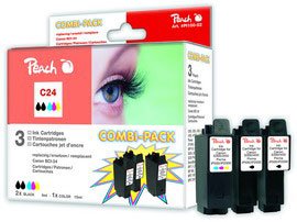 Preisvergleich Produktbild Peach Spar Pack Tintenpatronen kompatibel zu Canon BCI-24-series