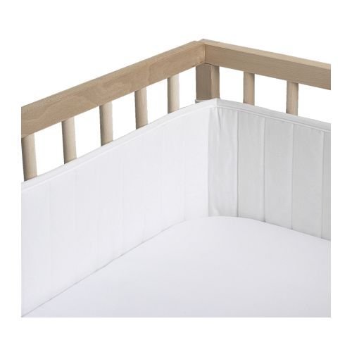 IKEA KOMPISAR COT BUMPER PAD - WHITE