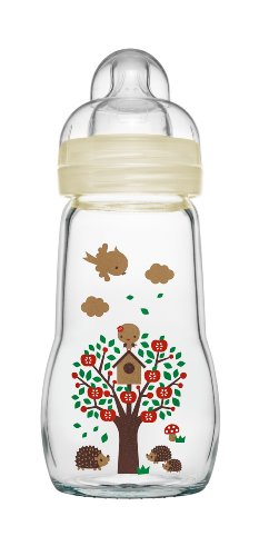 MAM 670367 - Feel Good Glass Bottle 260 ml, Glasflasche