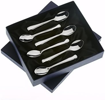 Arthur Price of England 6-Piece Bead 25 Year Silver Plated Coffee Spoons