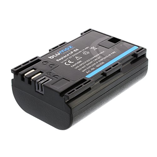 2x Blumax LP-E6 Batterie pour Canon EOS 60D 70D 6D 60D 70D 5D Mark 3 2000mAh 7 2V 14 4Wh plus de puissance que la batterie d origine