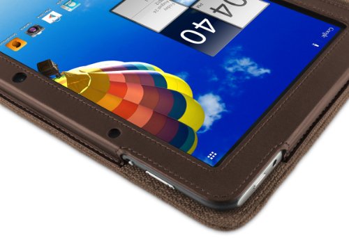 Cover-Up „Version Stand“ Kakao Braune Natürliche Hülle aus Hanf mit Mehrfachansicht für Acer Iconia A510 / A700 10,1 zoll Tablet - 5