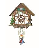 Kuckulino Schwarzwalduhr Schwarzwaldhaus mit Quarzwerk und...