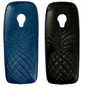 Sivins Mobile Back Case for Nokia 6310 (2021) 1+1 Offer (Silicone, Blue + Black)