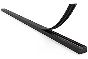 Qub Listello di copertura, 1 m, nero, adatto per sistemi binari a 1 fase, aspetto pulito e discreto