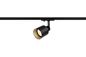 SLV PURI TRACK| LED Schienen-Strahler, Dreh- und schwenkbarer 1-Phasen-Strahler, LED Spot, Deckenstrahler, Deckenleuchte, Schienensystem, Innenbeleuchtung | GU10, max. 50W, inkl. 1Phasen-Adapter