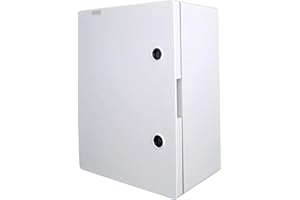 RoadEu – Quadro elettrico da esterno IP65 400x300x195mm – Scatola di derivazione da parete con serratura, guida DIN, piastra di montaggio e pressacavi – Uso industriale e giardino