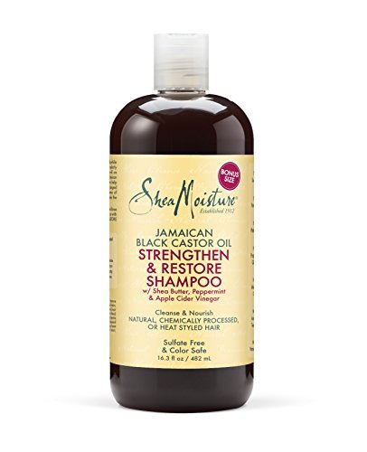 Shea Moisture Jam black Castor Grow und Restore Shampoo, 1er Pack (1 x 482 ml)