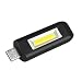 Produktbild LED Schlüsselanhänger Taschenlampe, Gusspower Mini COB USB wiederaufladbare tragbare Arbeitsscheinwerfer Inspektionslampe, IPX4 Wasserdicht, für Camping Haushalt Workshop Automobil (Schwarz)